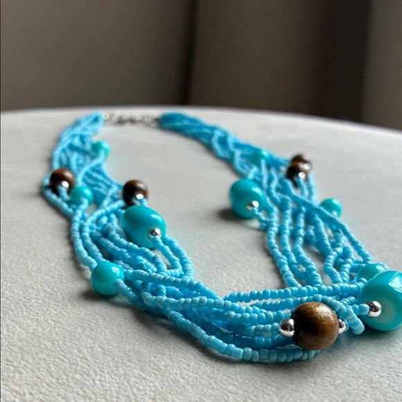 Turquoise Beaded Necklace - Picture 2 of 2